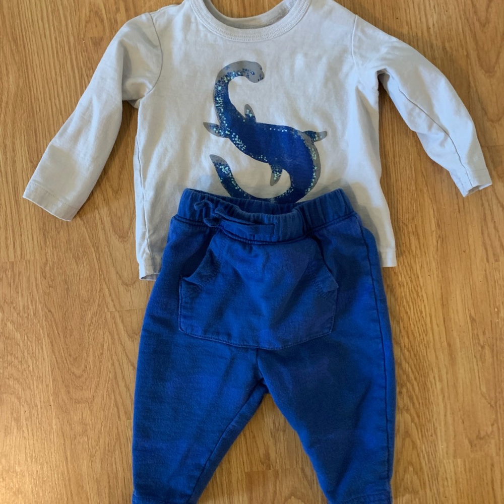 Tea size 6-9 months long sleeve shirt and sweat pants